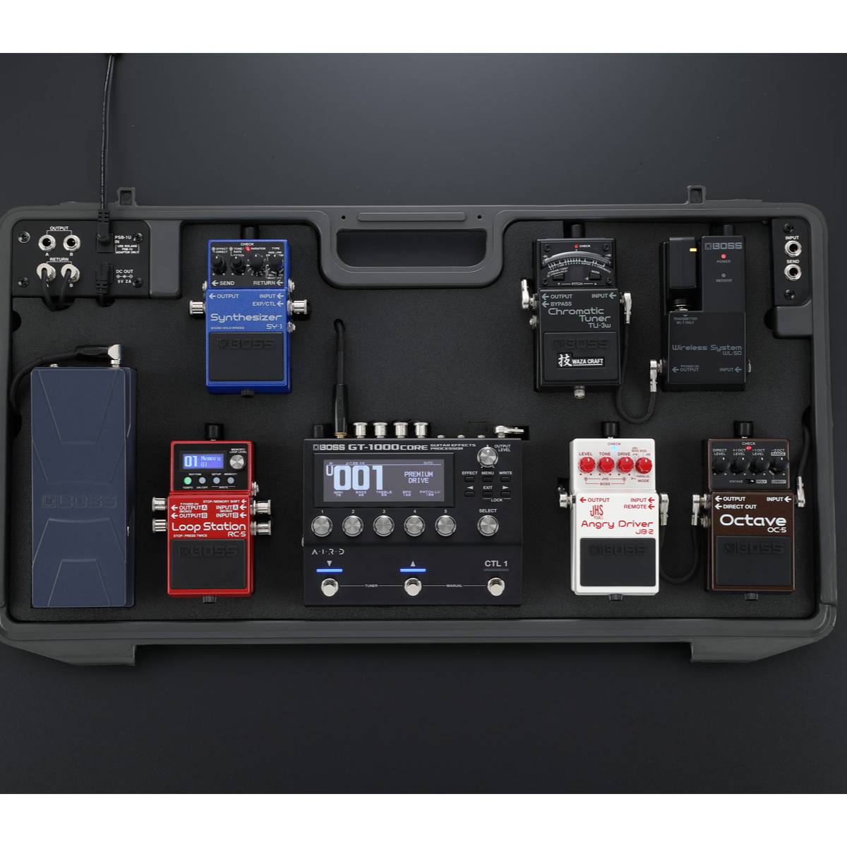 Boss BCB-90X PedalBoard w/ Customizable insert for 9x Boss Compact Pedals