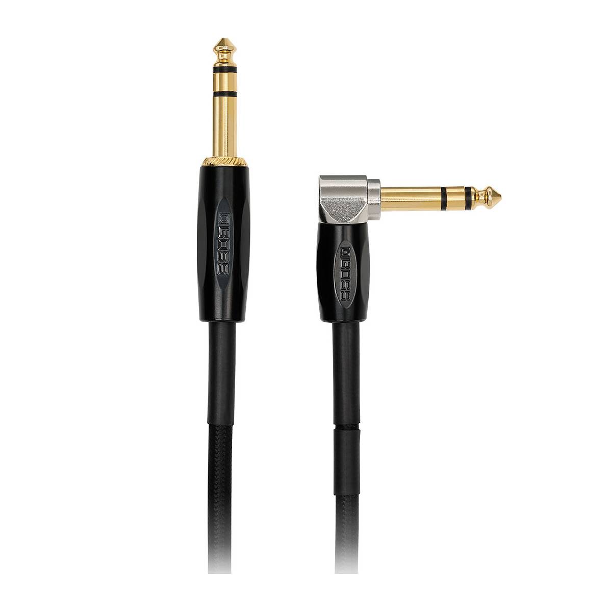 Boss BCC-20-TRA TRS Cable 6m (20ft) - 1/4inch TRS Angled > 1/44inch TRS Straight