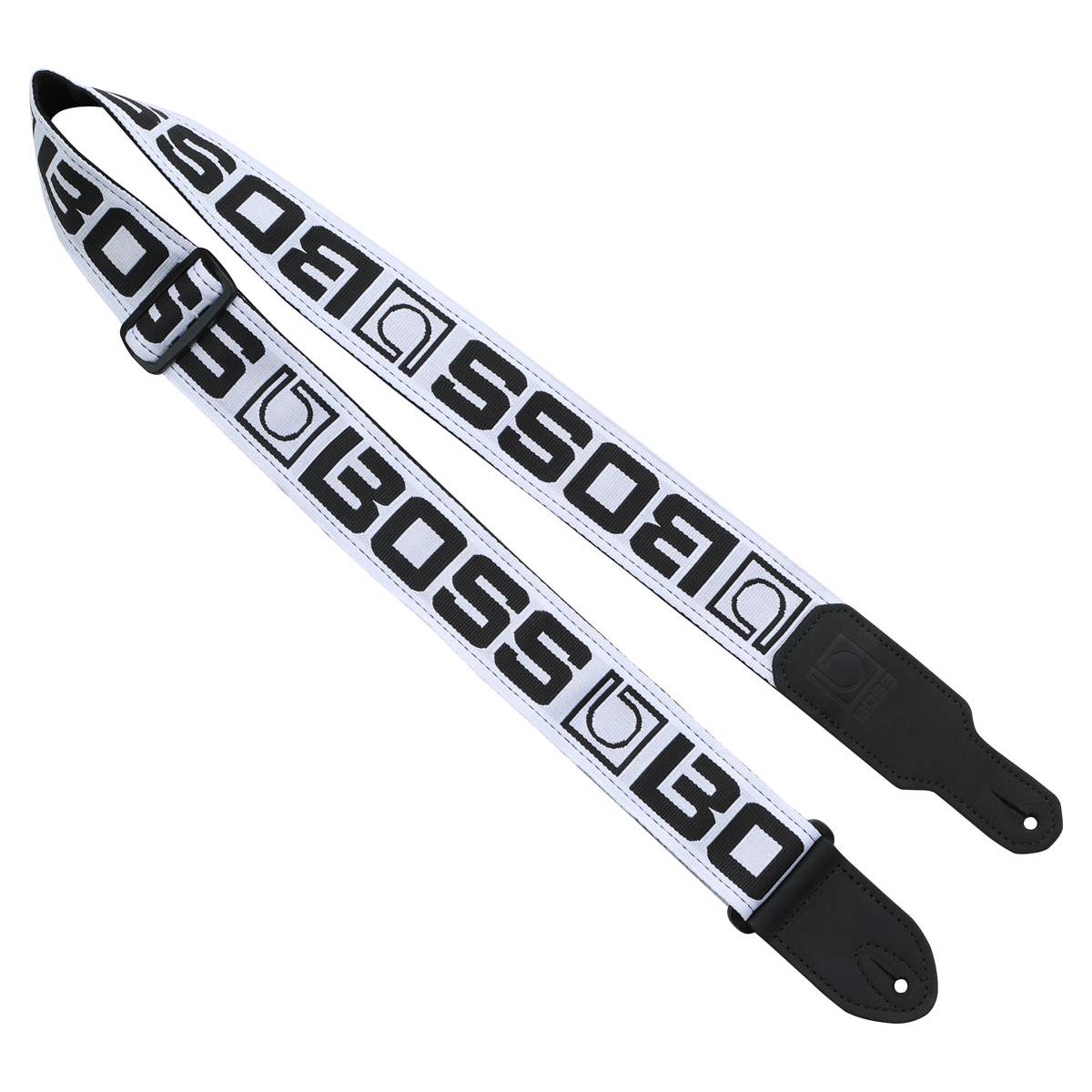 Boss BSM-20-WB Guitar Strap 2inch White w/ Black Boss Logo