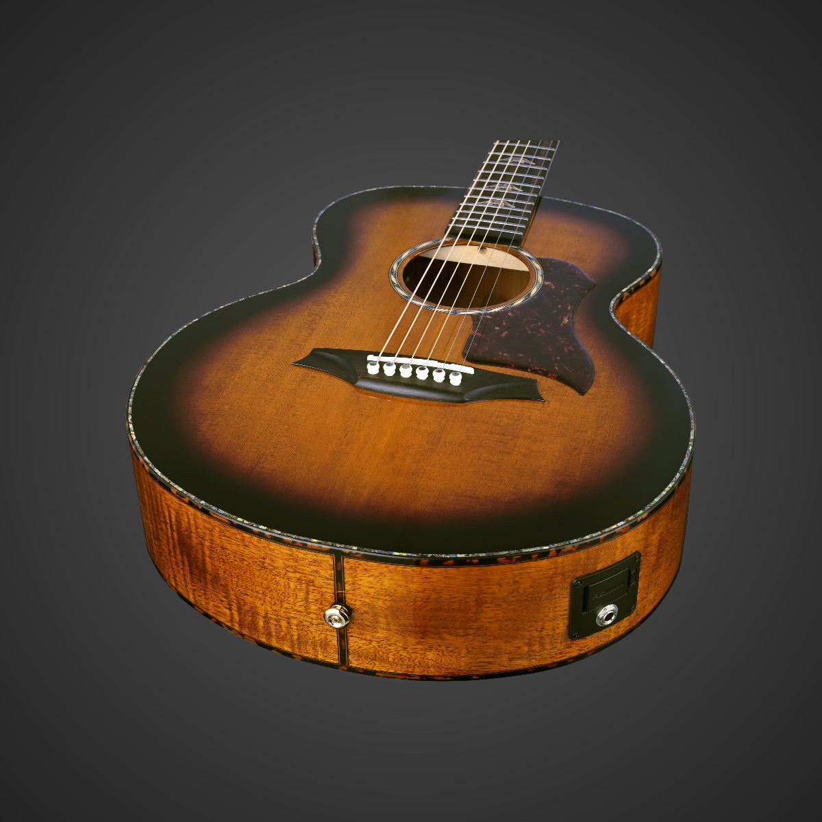 Bromo BAN8EVS Denali Series Mini Jumbo Acoustic Guitar Vintage Sunburst w/ Solid Spruce Top & Pickup