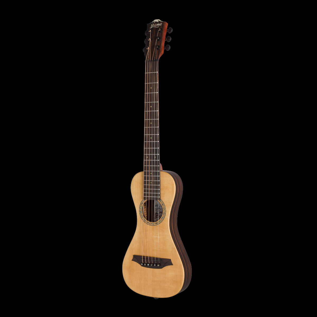 Bromo BAR3E Rocky Mountain Series Traveller Acoustic Guitar w/ All Solid Wood & Pickup
