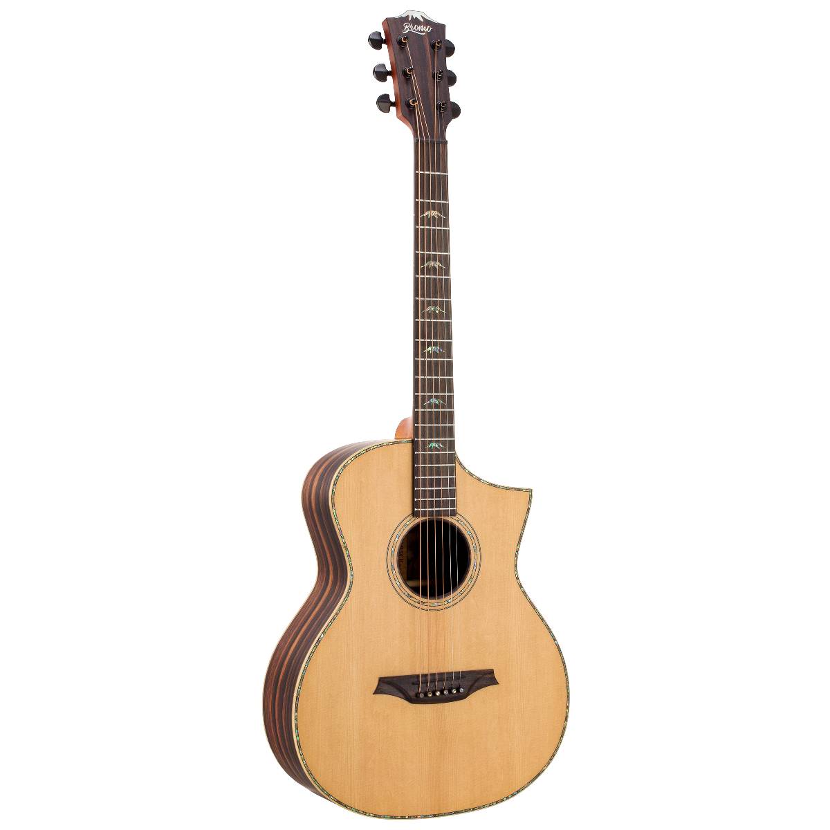 Bromo BAR5CE Rocky Mountain Series Concert Acoustic Guitar w/ All Solid Wood &amp; Pickup