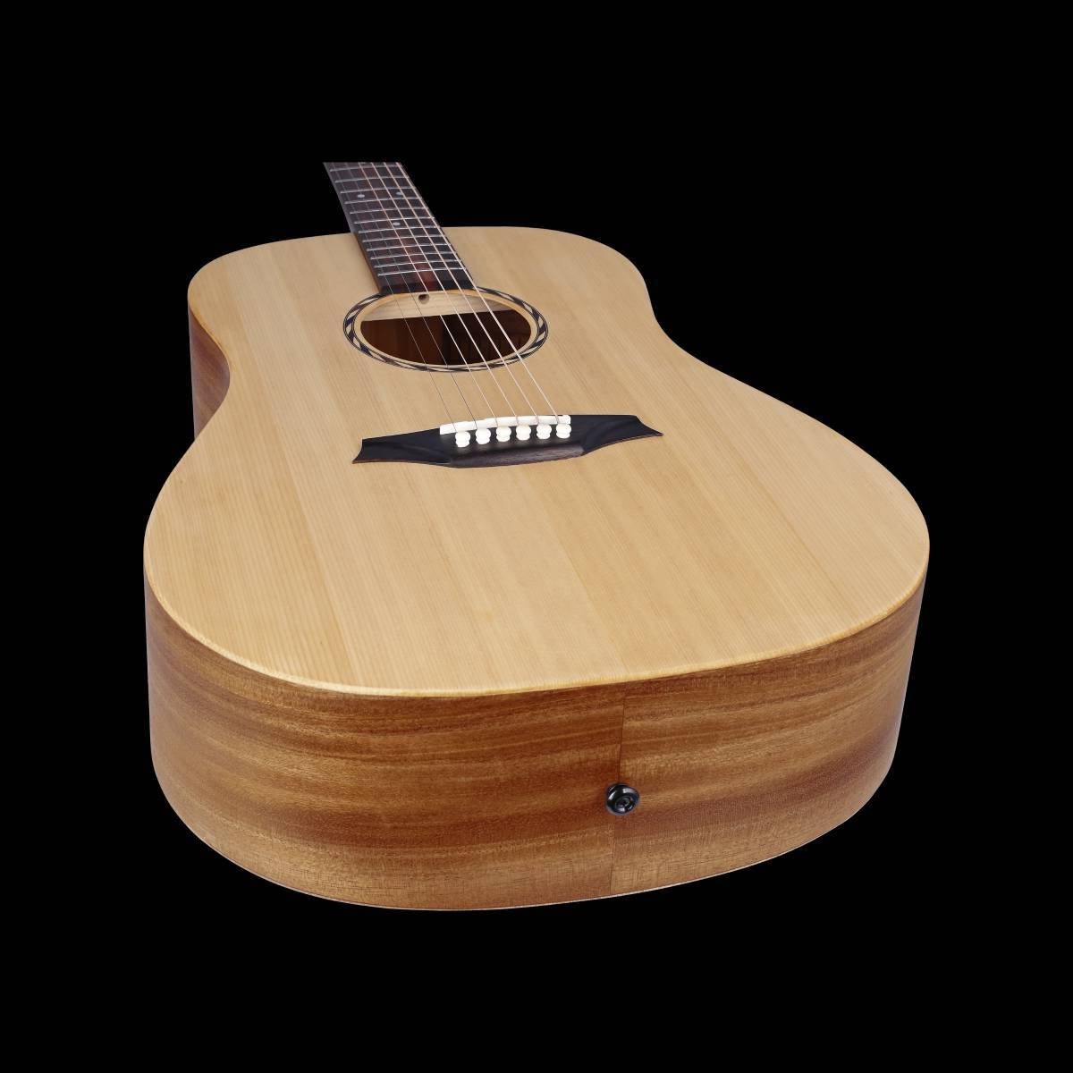 Bromo BAT1N Tahoma Series Dreadnought Acoustic Guitar Left Handed w/ Solid Spruce Top (Nature Made - Plastic Free)