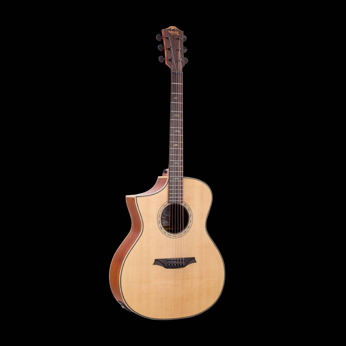 Bromo BAT4CE Tahoma Series Hillside Auditorium Acoustic Guitar Left Handed w/ Solid Spruce Top & Pickup & Cutaway