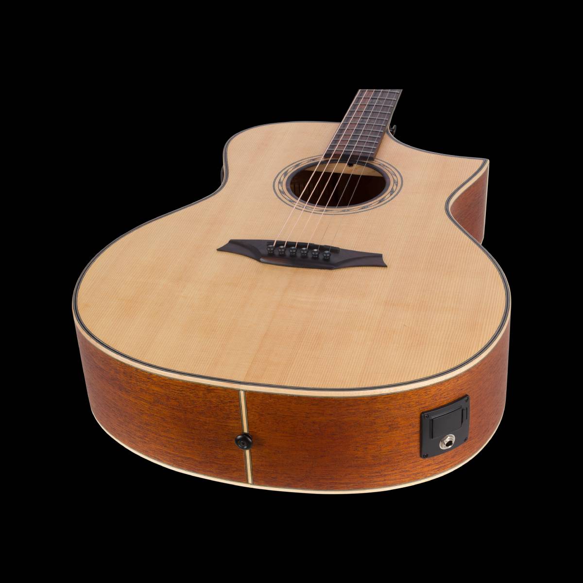 Bromo BAT4CE Tahoma Series Hillside Auditorium Acoustic Guitar w/ Solid Spruce Top & Pickup & Cutaway