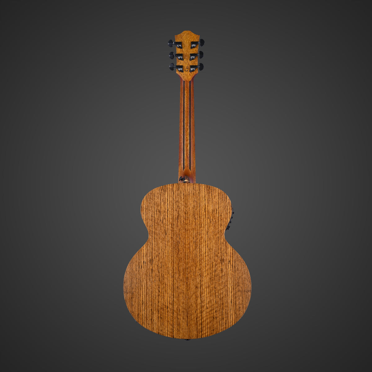 Bromo BAT8MEBK Tohoma Series Mini Jumbo Acoustic Guitar Black w/ Solid Mahogany Top & Pickup