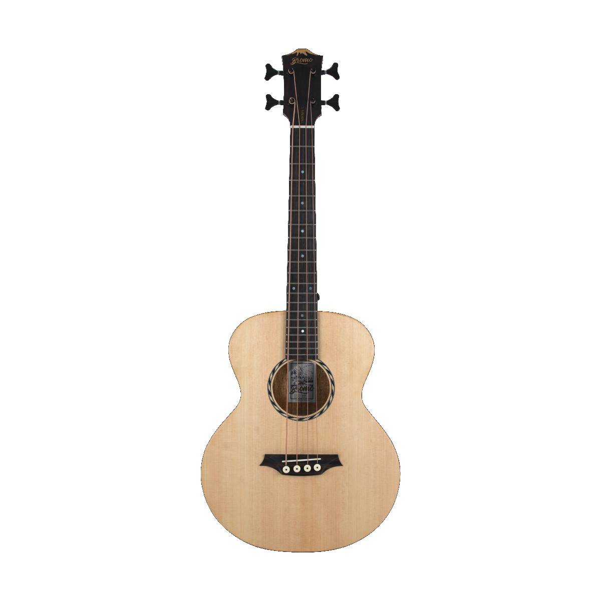 Bromo BAT8EFL Tohoma Series Bass Acoustic Guitar Fretless w/ Solid Spruce Top &amp; Pickup