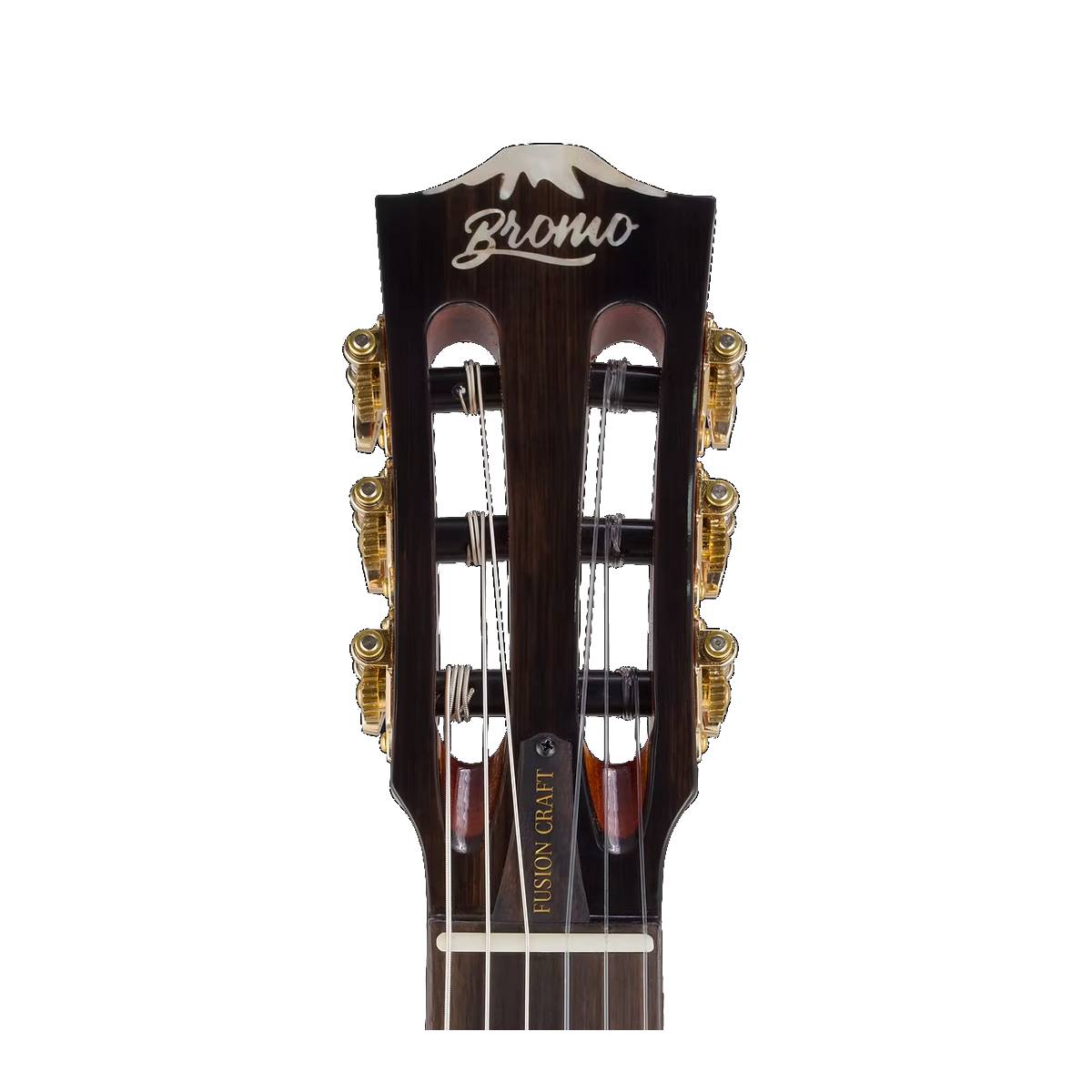 Bromo BEN2C Fusion Craft Series Classical Guitar Nylon All Solid 3-Tone Sunburst w/ Pickup & Cutaway