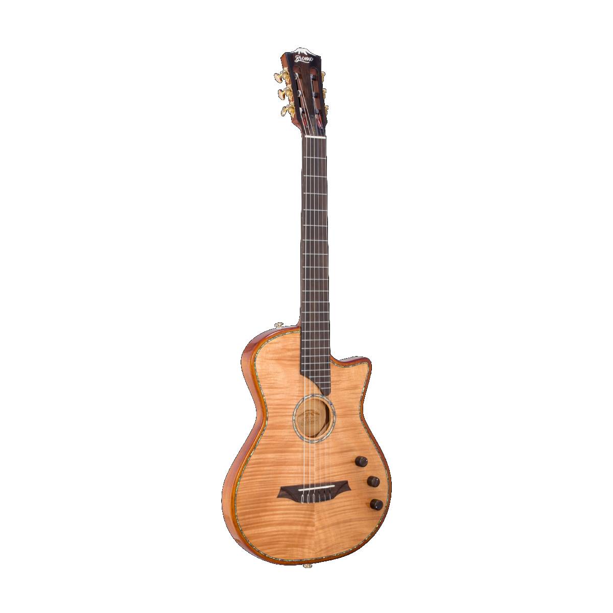 Bromo BEN2C Fusion Craft Series Classical Guitar Nylon All Solid Nature w/ Pickup & Cutaway