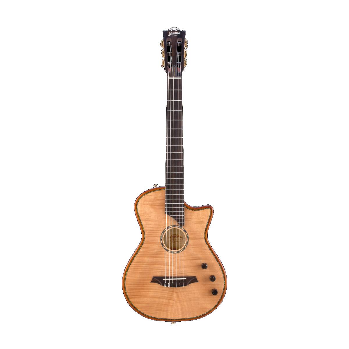 Bromo BEN2C Fusion Craft Series Classical Guitar Nylon All Solid Nature w/ Pickup & Cutaway