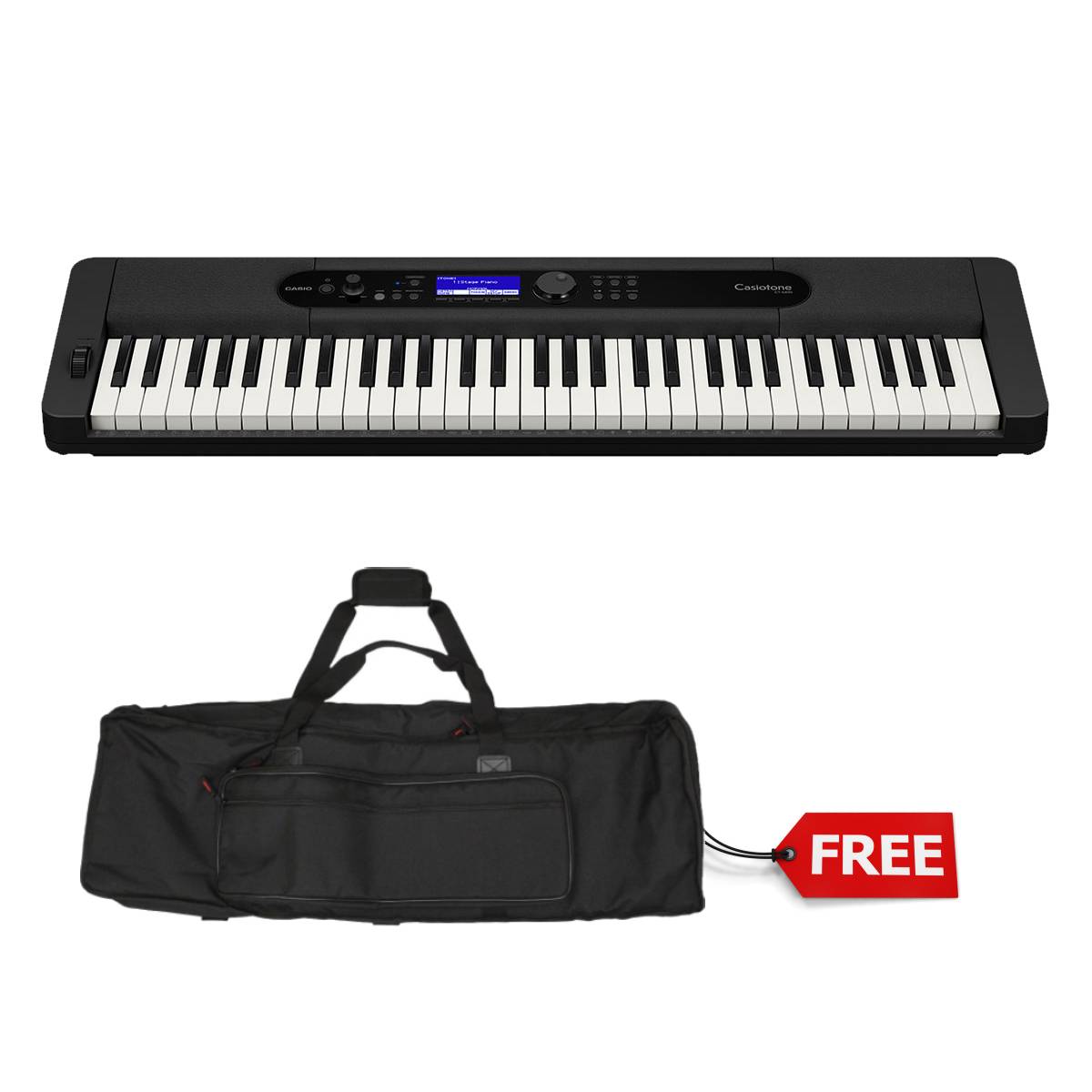 Casio CT-S400 Casiotone Digital Keyboard Black 61-Key