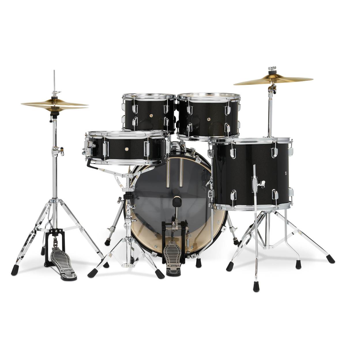 PDP DRUMS CENTREstage Drum Set 5-Piece Kit IridesPDP DRUMS CENt Black w/ 20inch Kick - Includes Hardware, Cymbals & Throne