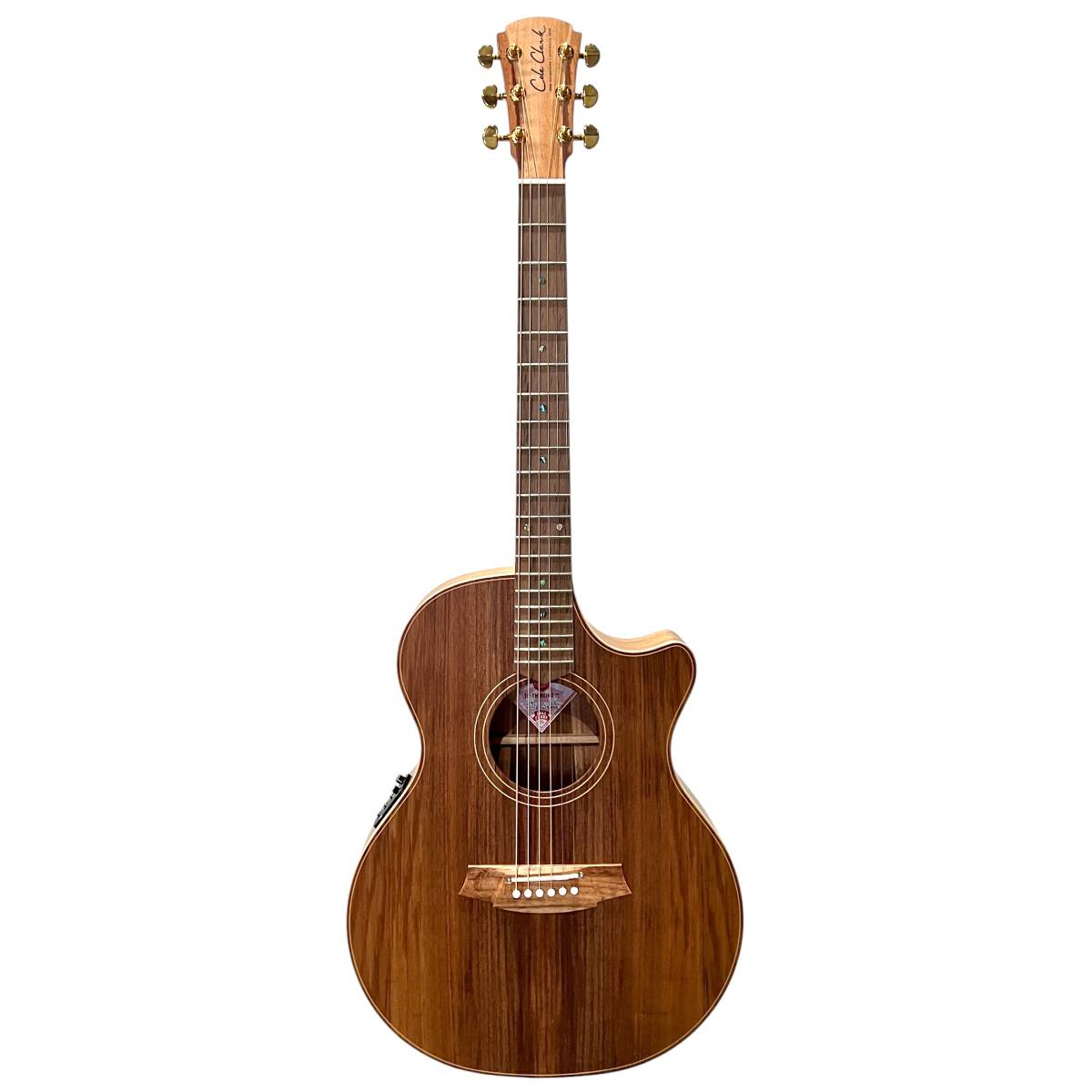 Cole Clark TL Thinline 2 Series Acoustic Guitar - Australian Blackwood Face, Back & Sides w/ Pickup & Cutaway