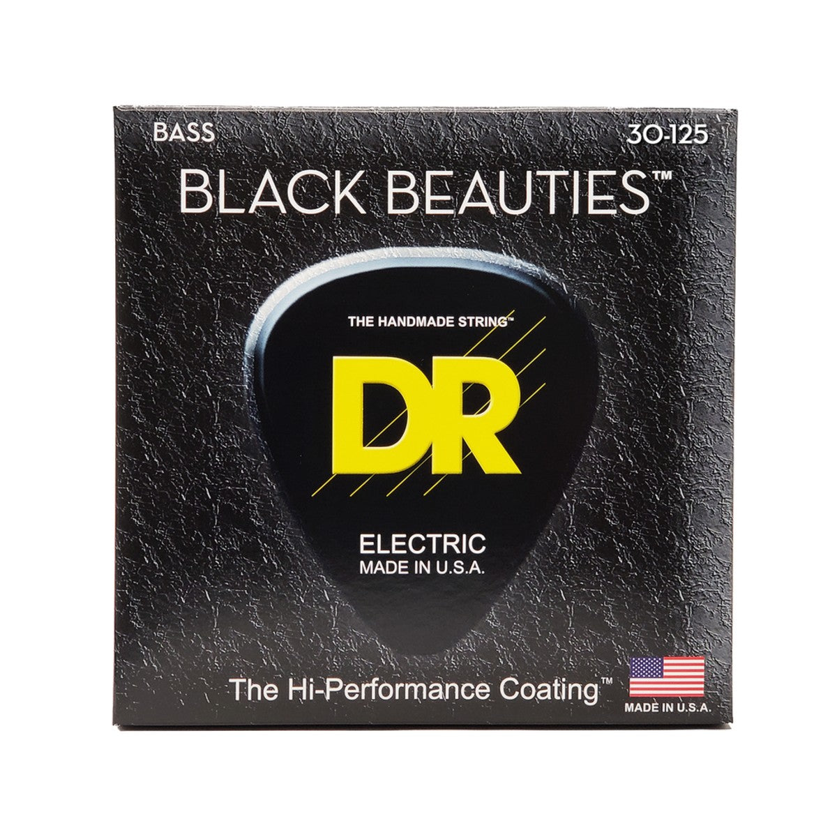 DR BLACK BEAUTIES BKB6-30 Black Colored Bass Guitar Strings: 6-String Medium 30-125