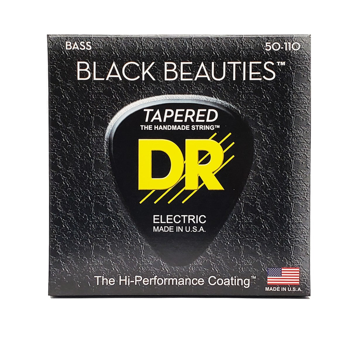 DR BLACK BEAUTIES BKBT-50 Black Colored Bass Guitar Strings: Heavy 50-110 Tapered