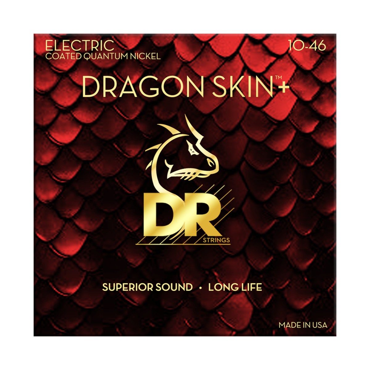 DR Dragon Skin+ DEQ-10 Electric Guitar Strings: 10-46