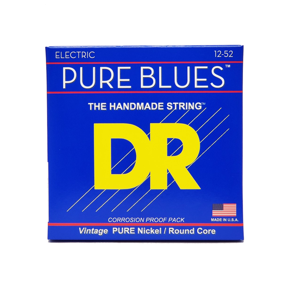 DR PURE BLUES PHR-12 Pure Nickel Electric Guitar Strings: Extra Heavy 12-52