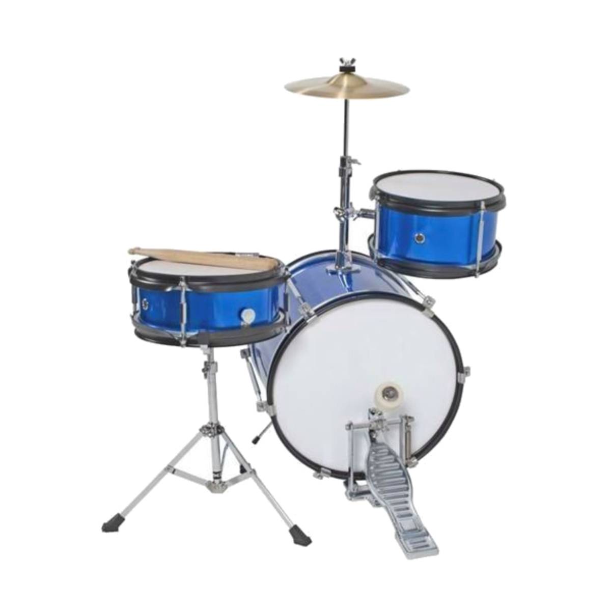 DXP TXJ3 Junior Acoustic Drum Kit 3-Piece - Metallic Blue