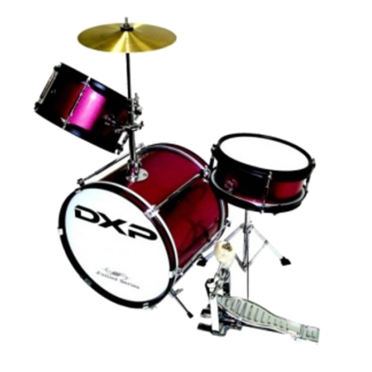 DXP TXJ3 Junior Acoustic Drum Kit 3-Piece - Wine Red