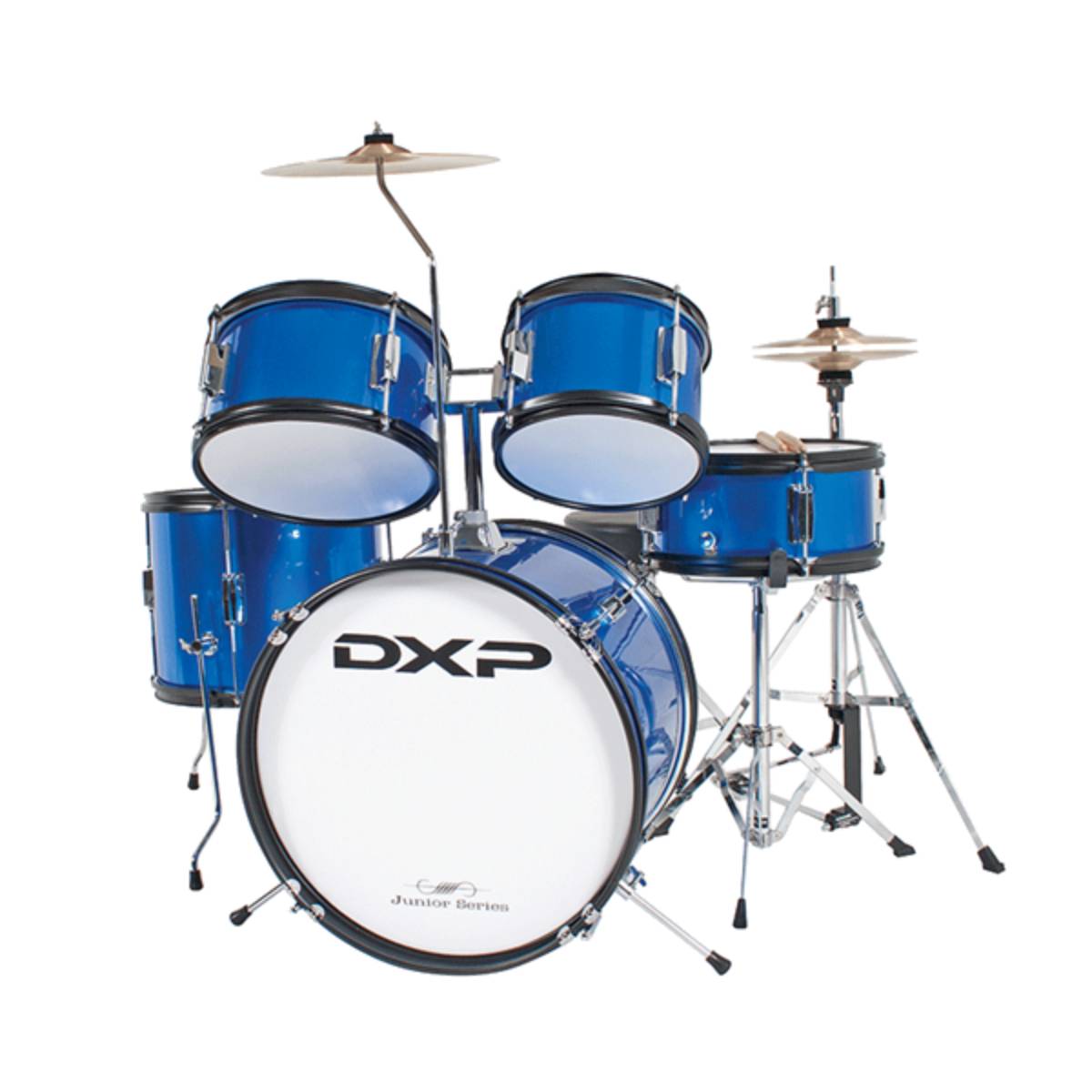 DXP TXJ5 Junior Acoustic Drum Kit 5-Piece - Metallic Blue