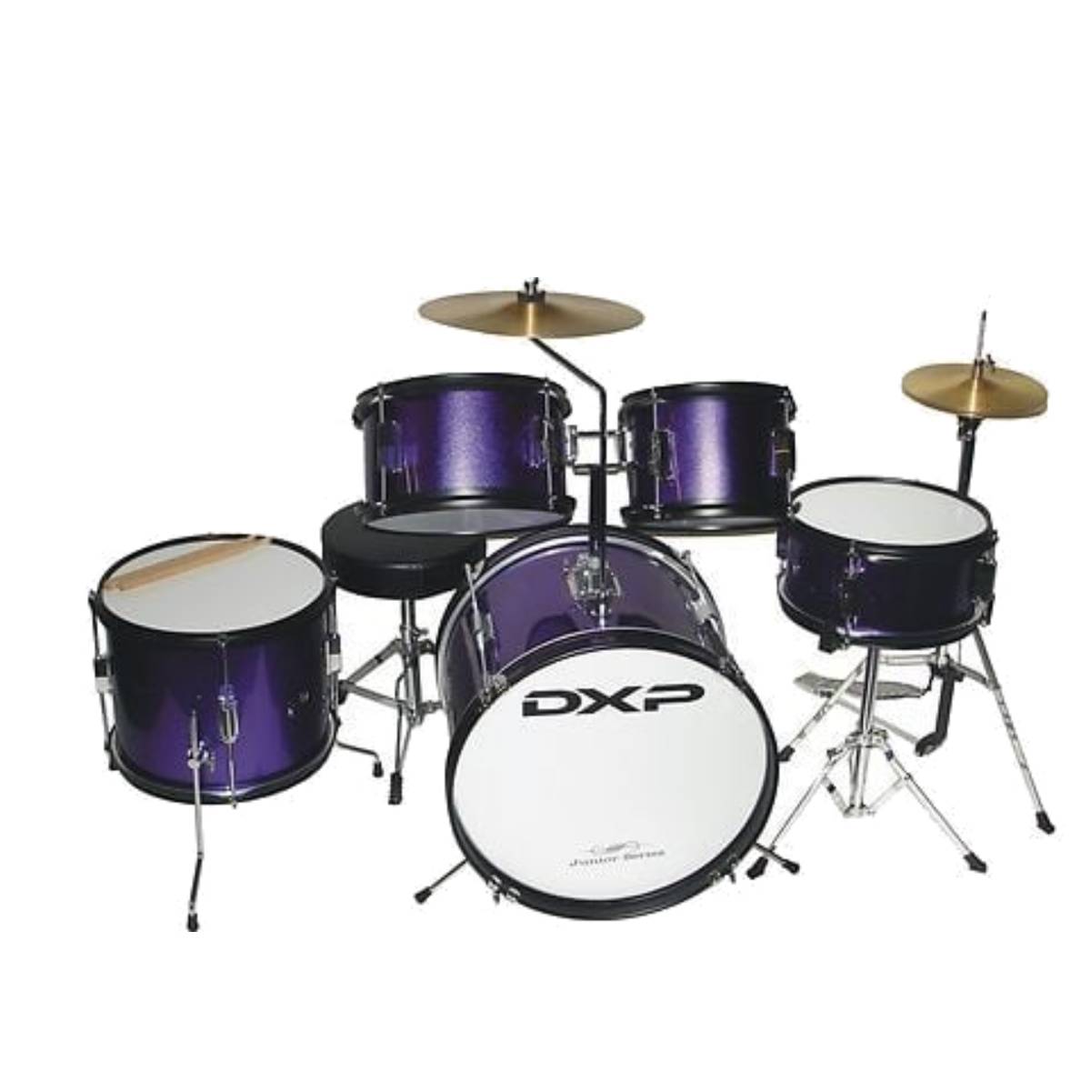 DXP TXJ5 Junior Acoustic Drum Kit 5-Piece - Metallic Purple