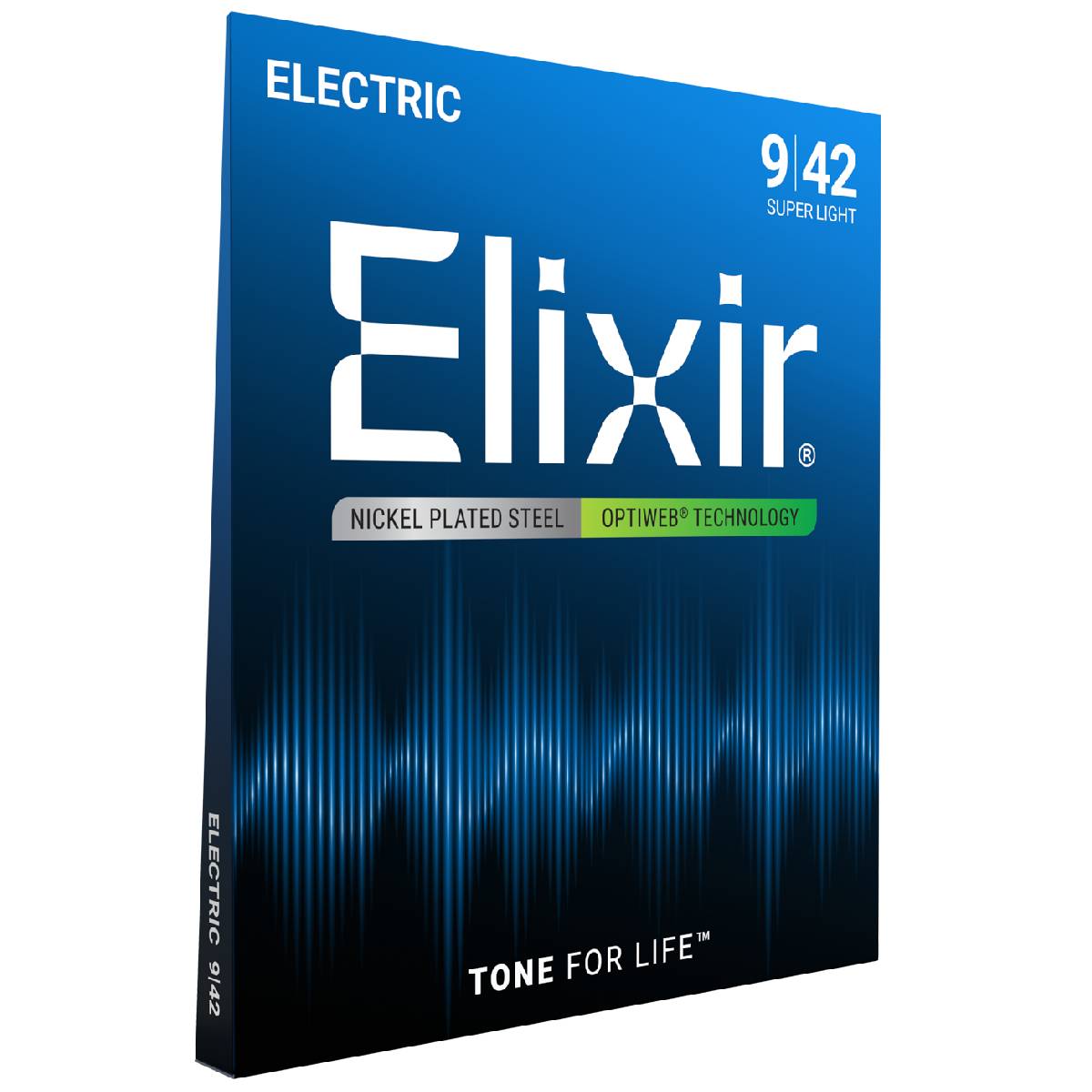Elixir 19002 Electric Guitar Strings Optiweb Coated - Super Light 9-42