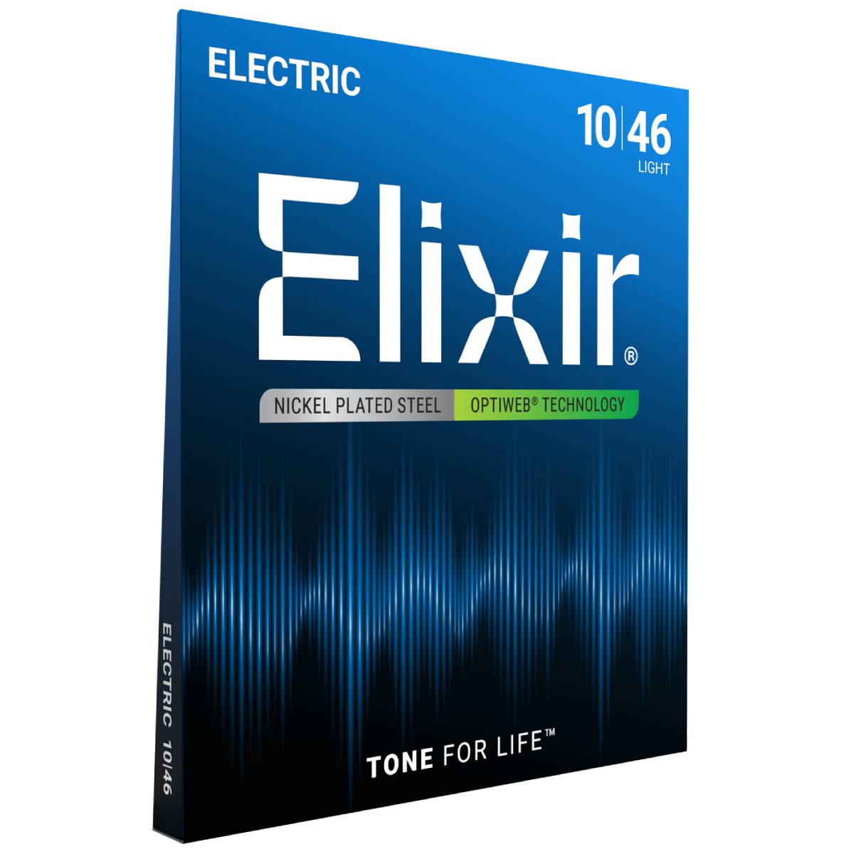 Elixir 19052 Electric Guitar Strings Optiweb Coated - Light 10-46