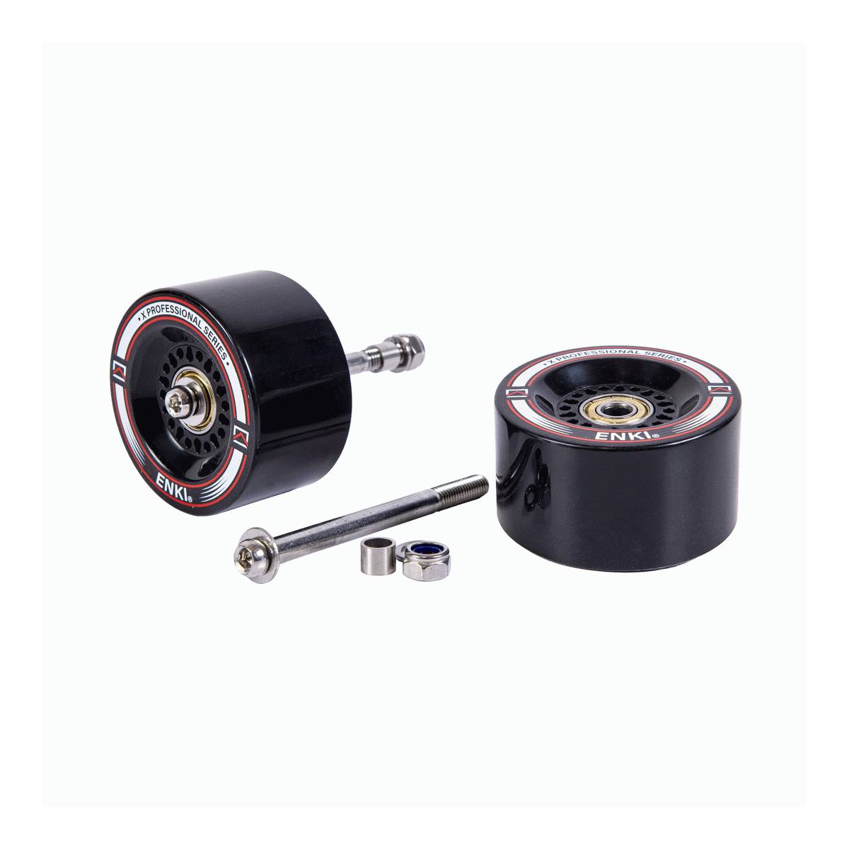 ENKI X-Series Cases Replacement Wheels &amp; Axle Kit