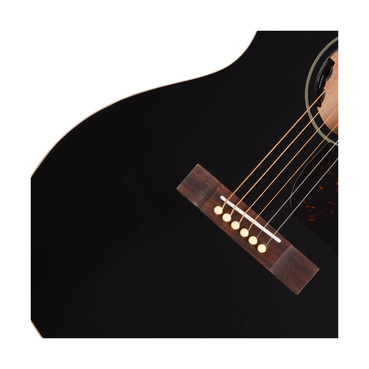 Epiphone Blues King Acoustic Guitar Ebony w/ Pickup - EASBKEBNH1