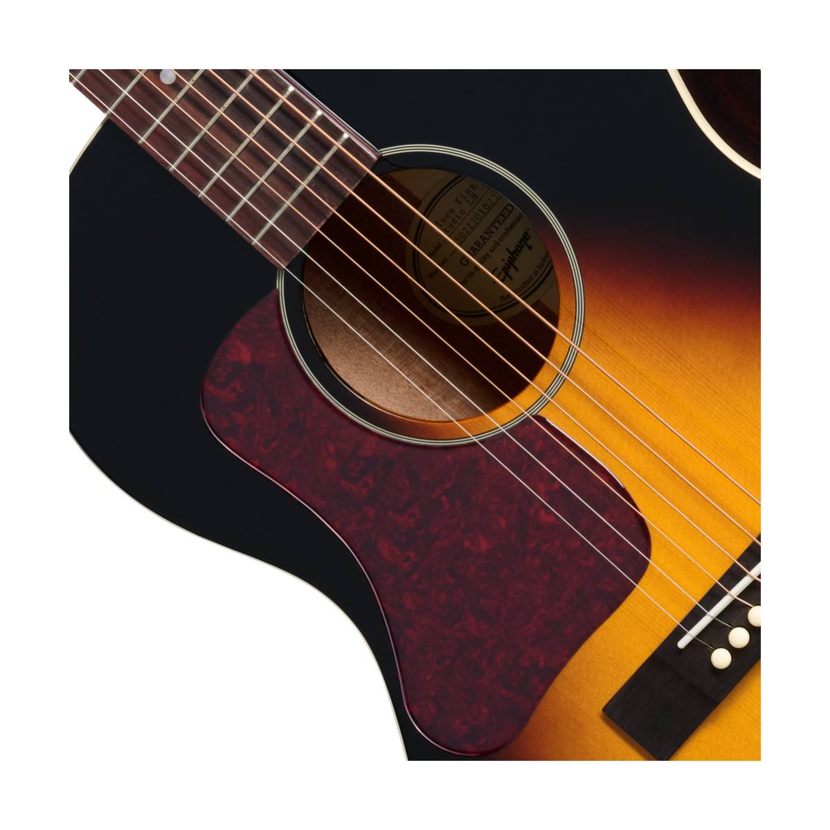 Epiphone Blues King Acoustic Guitar Left Handed Dark Burst w/ Pickup - EASBKDBNH1L