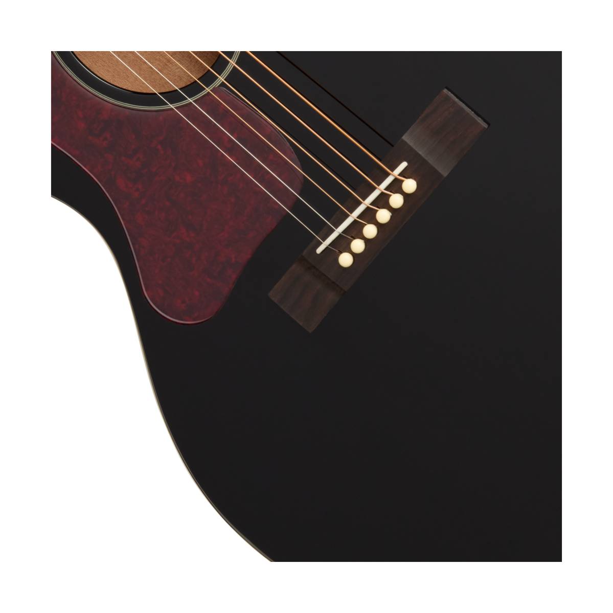 Epiphone Blues King Acoustic Guitar Left Handed Ebony w/ Pickup - EASBKEBNH1L