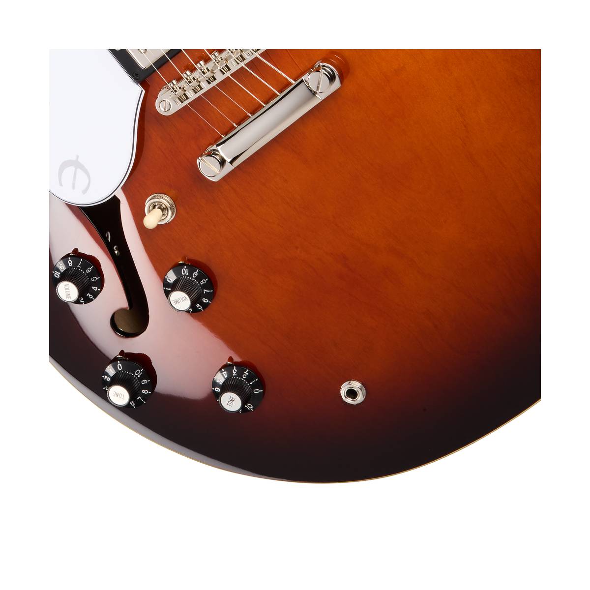 Epiphone Bonehead Signature Riviera Electric Guitar Left Handed Dark Tobacco Sunburst - EOBHRDTBNH1L