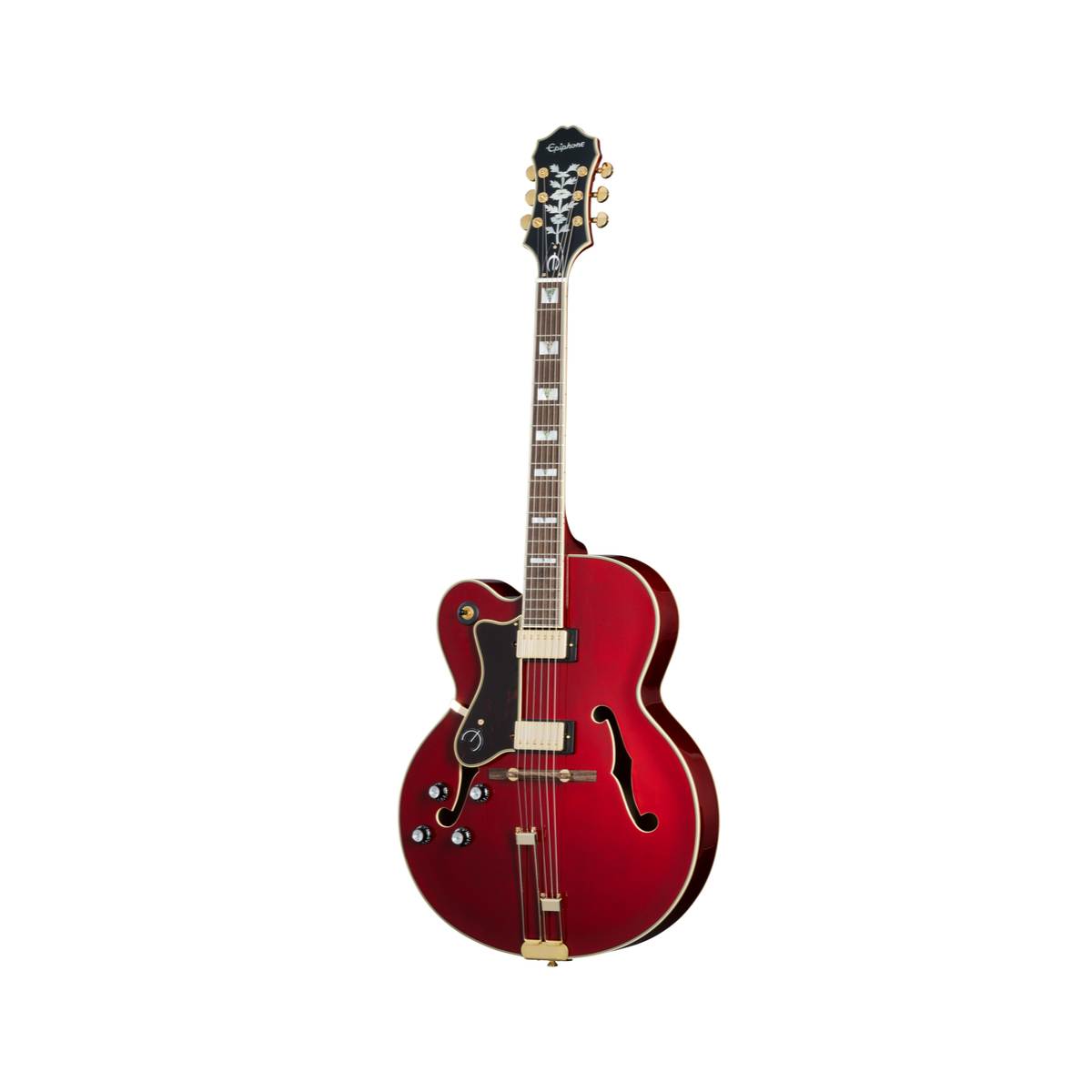 Epiphone Broadway Electric Guitar Semi-Hollow Left Handed Wine Red w/ GigBag - EOBDWWRGHRL