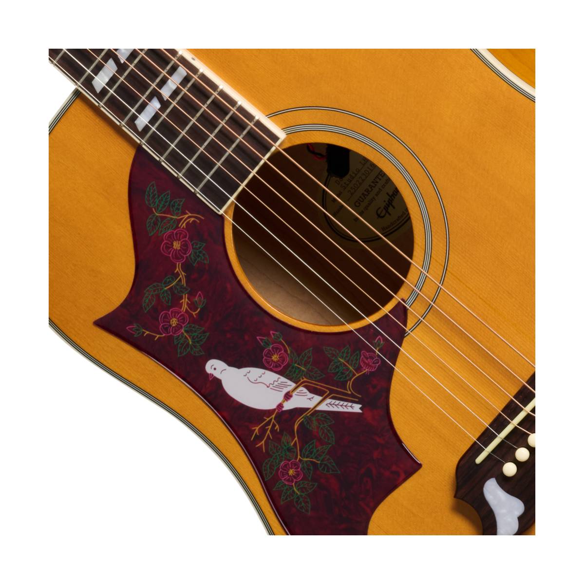 Epiphone Dove Studio Acoustic Guitar Left Handed Natural w/ Pickup - EASDVANNH1L