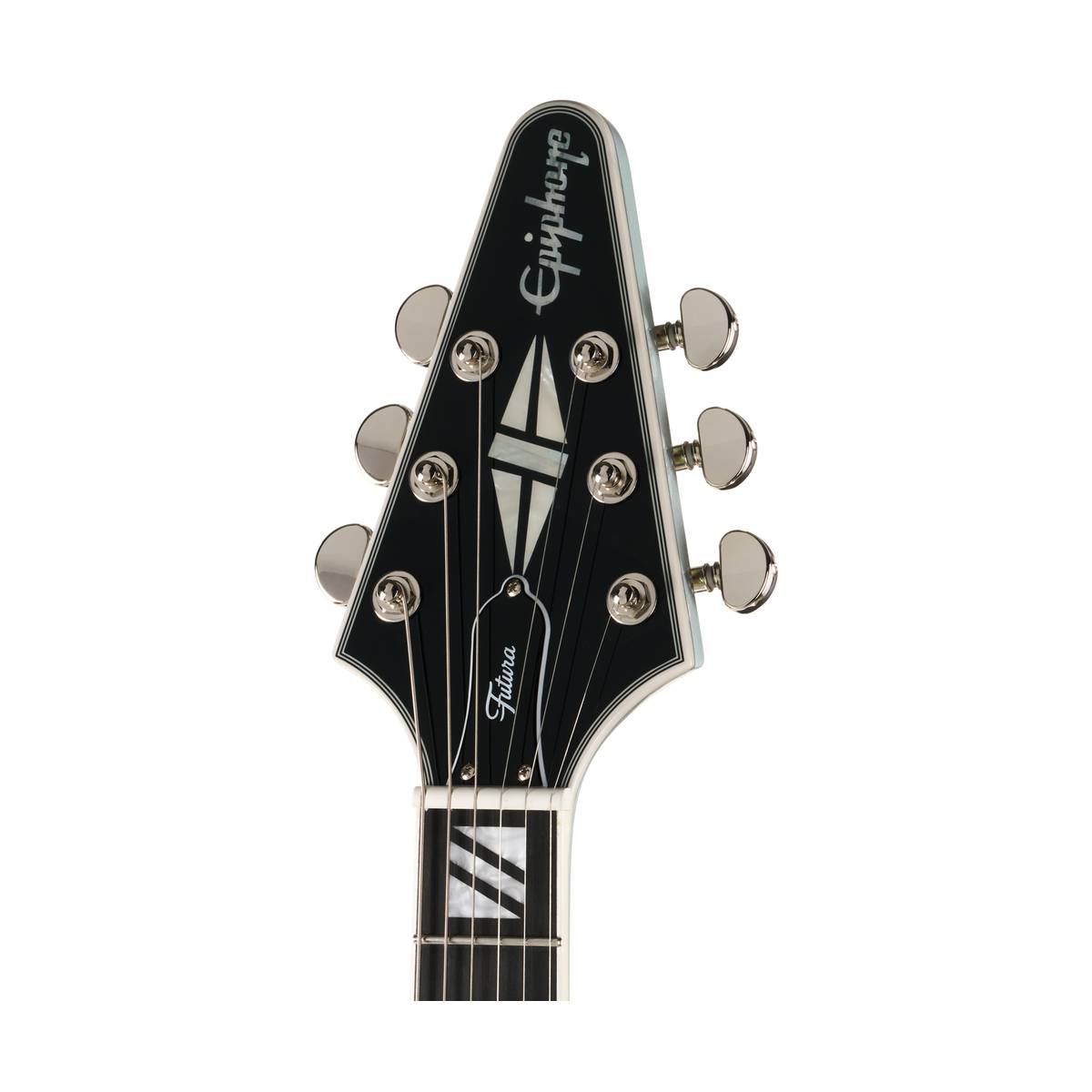Epiphone Futura Flying V Custom Electric Guitar Quicksilver Shift - EIFFVCQSSNH