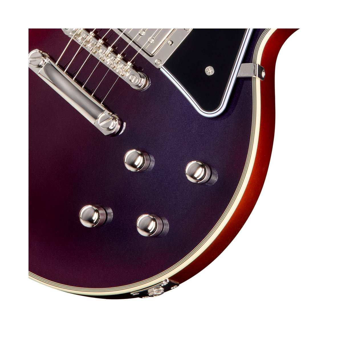 Epiphone Futura Les Paul Custom Electric Guitar Midnight Ember Shift - EIFLPCMESNH
