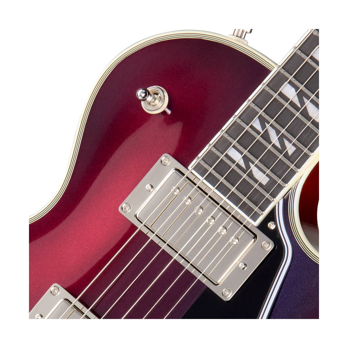 Epiphone Futura Les Paul Custom Electric Guitar Midnight Ember Shift - EIFLPCMESNH