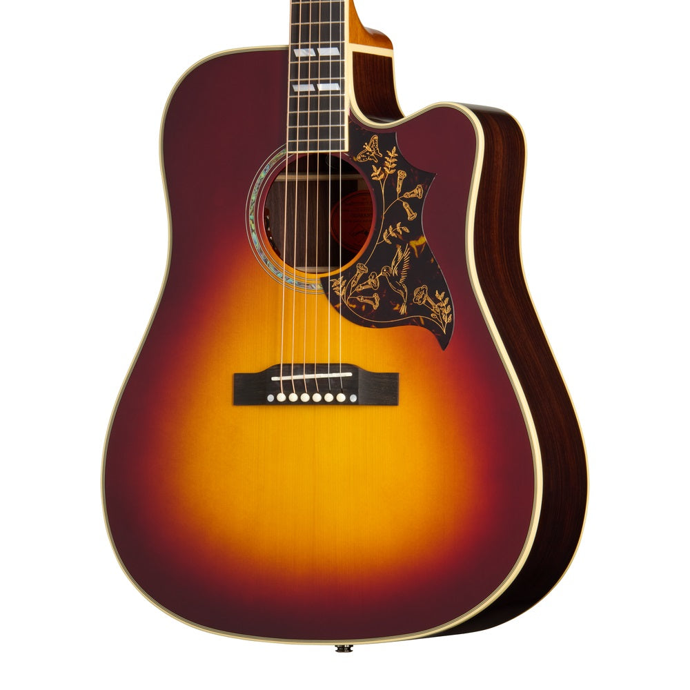 Epiphone Hummingbird Deluxe EC Acoustic Guitar Autumn Burst - ECHBDECABGH1