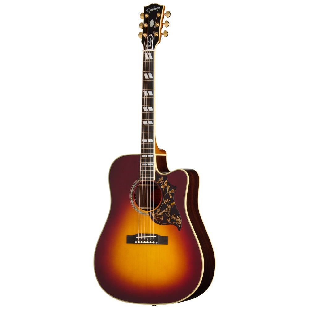 Epiphone Hummingbird Deluxe EC Acoustic Guitar Autumn Burst - ECHBDECABGH1