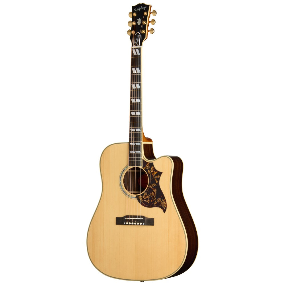 Epiphone Hummingbird Deluxe EC Acoustic Guitar Natural - ECHBDECNAGH1
