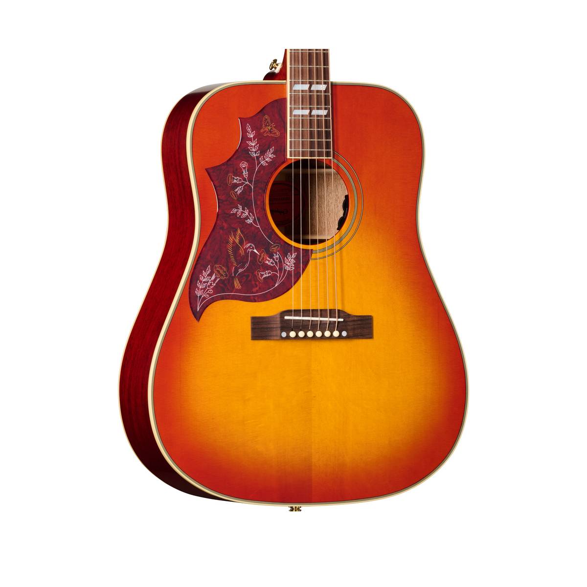 Epiphone Hummingbird Standard Acoustic Guitar Left Handed Cherry Sunburst w/ Pickup - EIAHBSCSGH1L