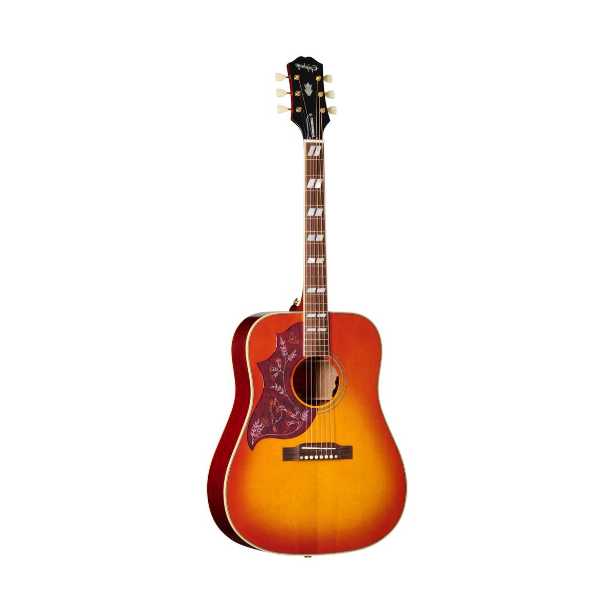 Epiphone Hummingbird Standard Acoustic Guitar Left Handed Cherry Sunburst w/ Pickup - EIAHBSCSGH1L