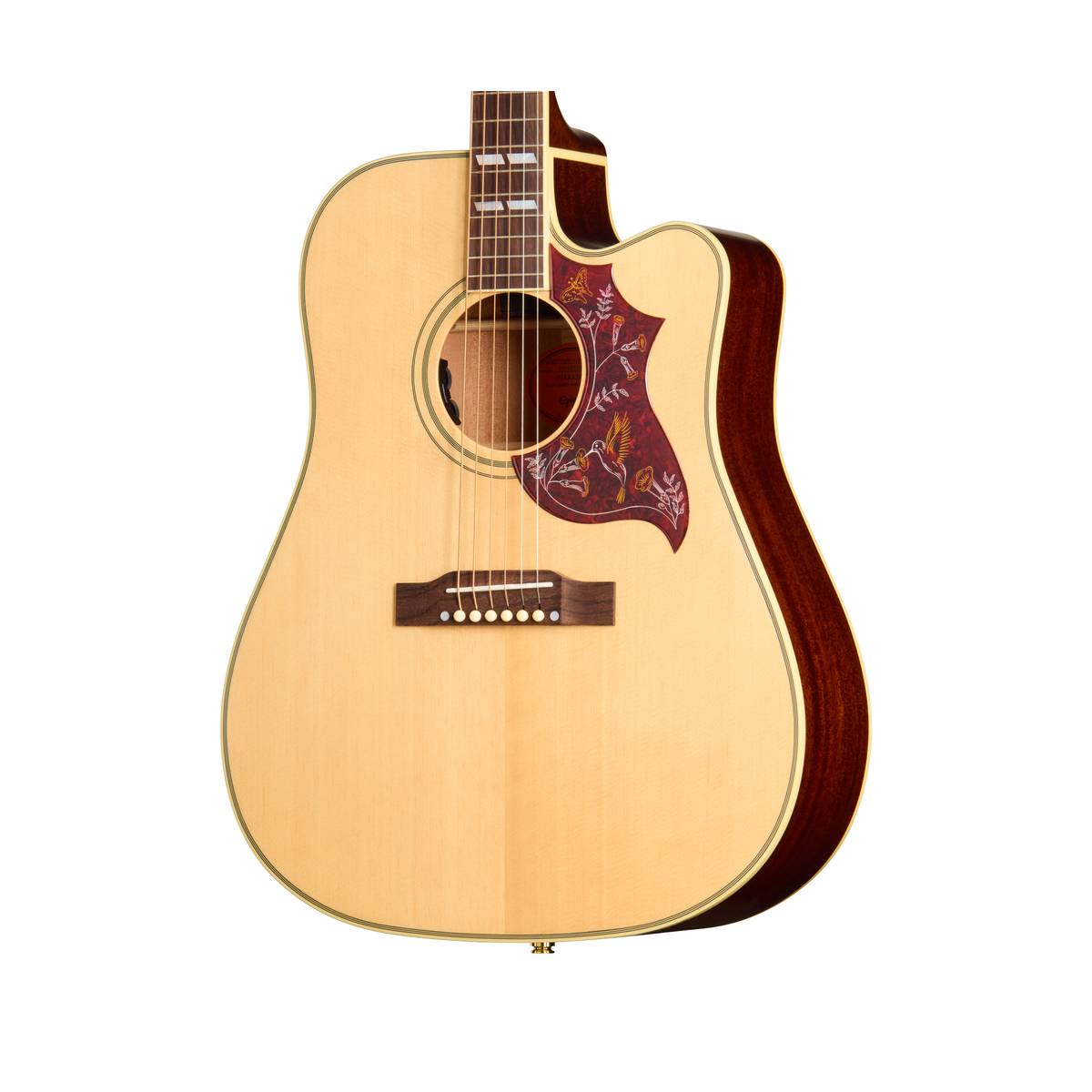 Epiphone Hummingbird Standard EC Acoustic Guitar Natural w/ Pickup & Cutaway - EIAHBCNAGH1