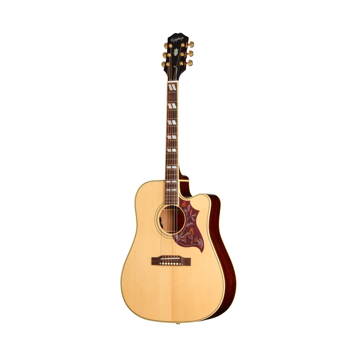 Epiphone Hummingbird Standard EC Acoustic Guitar Natural w/ Pickup &amp; Cutaway - EIAHBCNAGH1
