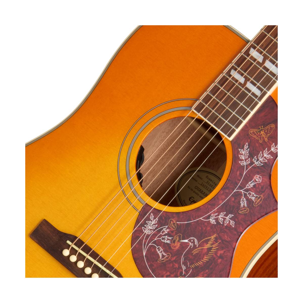 Epiphone Hummingbird Studio Acoustic Guitar Heritage Cherry Sunburst w/ Pickup - EASHBHCNH1