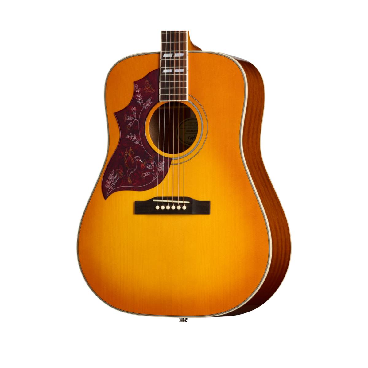 Epiphone Hummingbird Studio Acoustic Guitar Left Handed Heritage Cherry Sunburst w/ Pickup - EASHBHCNH1L