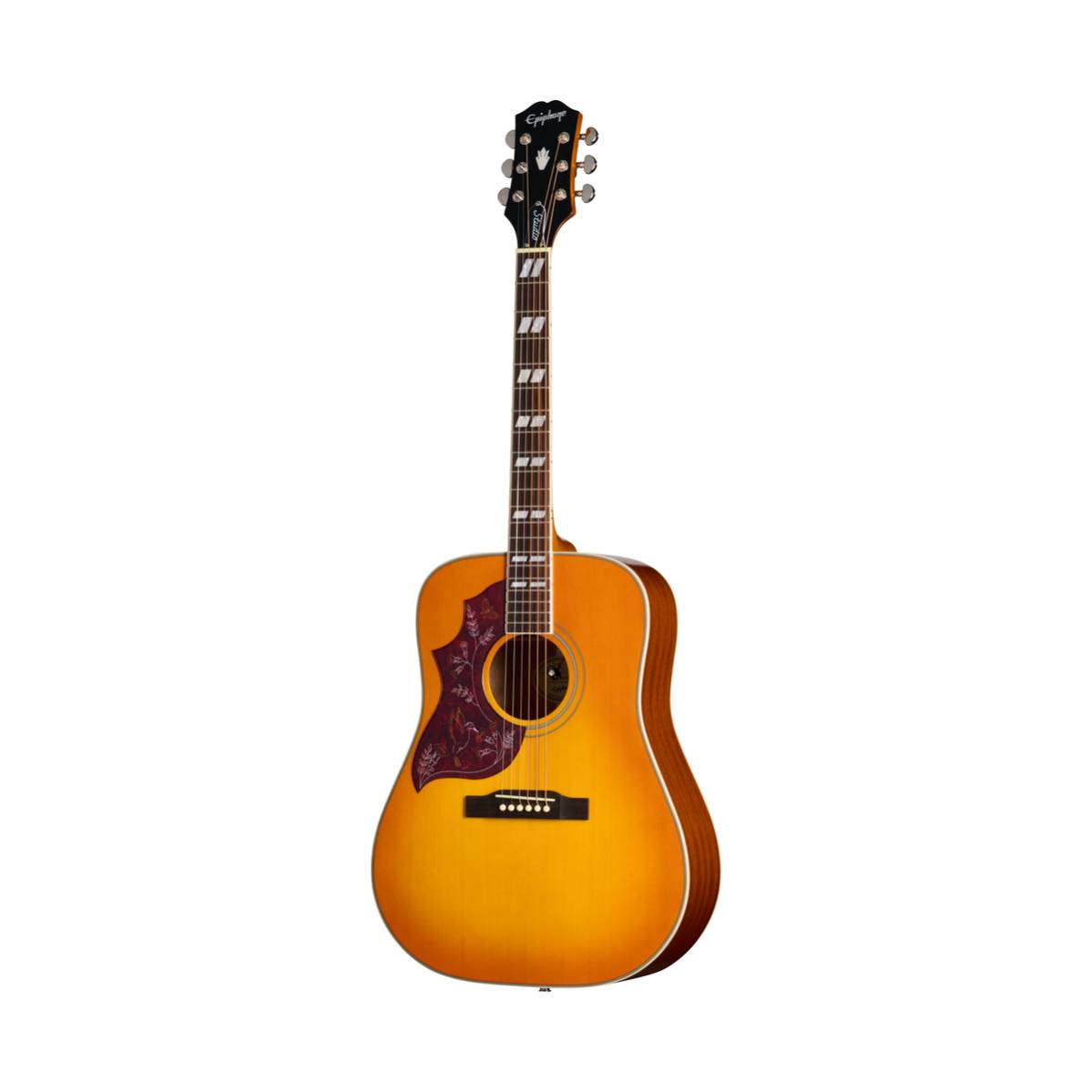 Epiphone Hummingbird Studio Acoustic Guitar Left Handed Heritage Cherry Sunburst w/ Pickup - EASHBHCNH1L