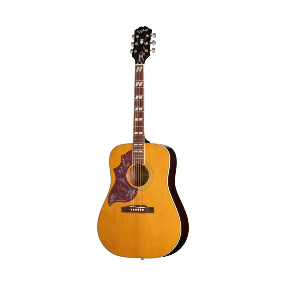 Epiphone Hummingbird Studio Acoustic Guitar Left Handed Natural w/ Pickup - EASHBANNH1L