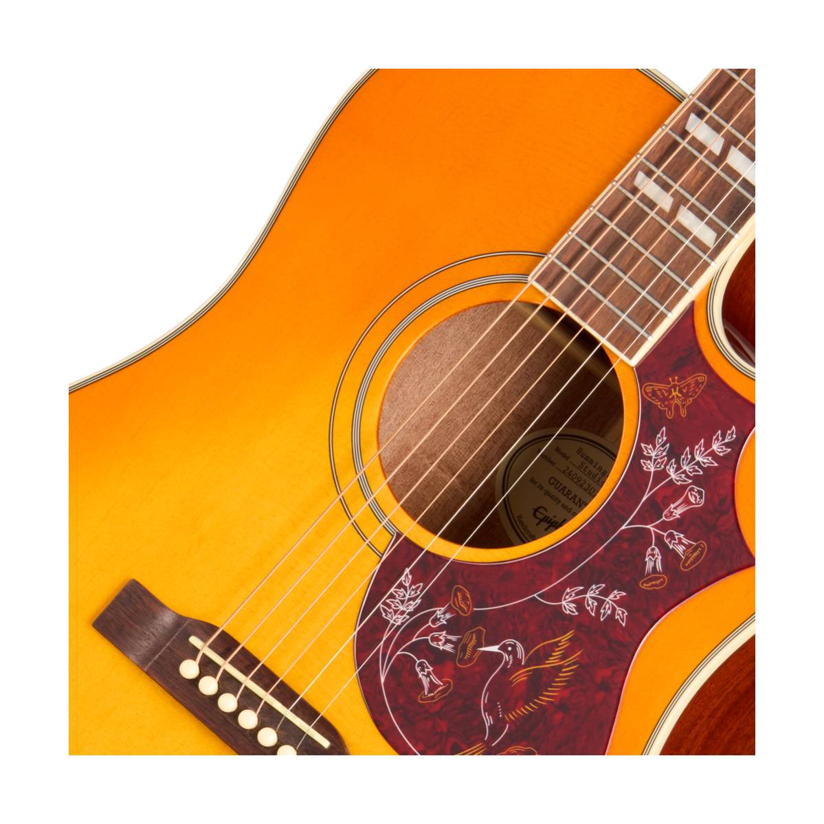 Epiphone Hummingbird Studio EC Acoustic Guitar Heritage Cherry Sunburst w/ Pickup - EASHCHCNH1