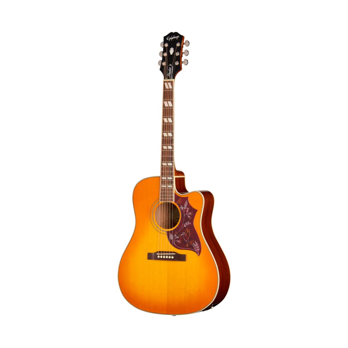 Epiphone Hummingbird Studio EC Acoustic Guitar Heritage Cherry Sunburst w/ Pickup - EASHCHCNH1